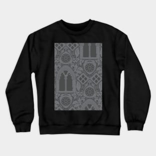 Windows Of Whitby Grey Days Pattern Crewneck Sweatshirt